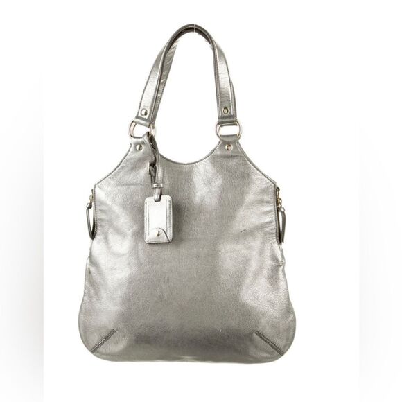 *Yves Saint Laurent* Metallic *Rive Gauche* Tote HandBag - Picture 1 of 7